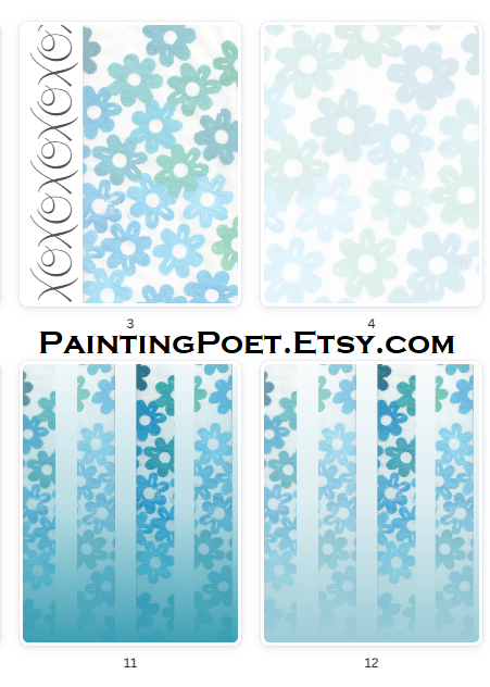 Blue Flower Printable Paper