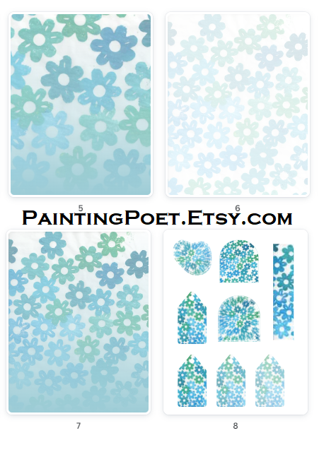 Blue Flower Printable Paper